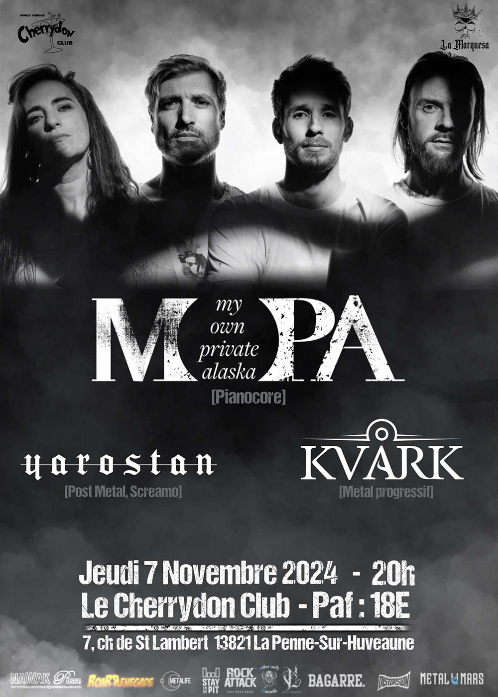 MOPA + Yarostan + Kvark @ Le Cherrydon Metal